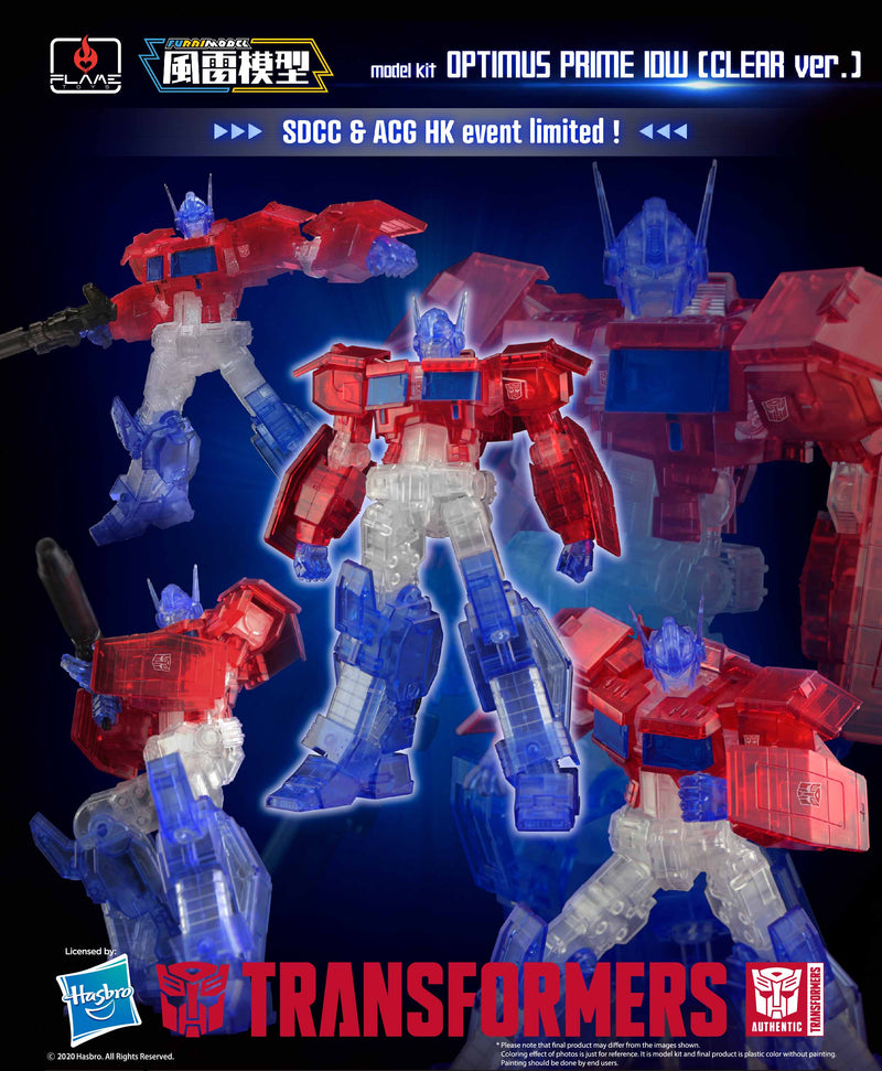 TRANSFORMERS Flame Toys Furai Model Optimus Prime (Clear ver.)