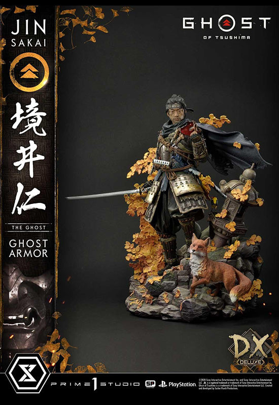 GHOST OF TSUSHIMA Prime 1 Studio JIN SAKAI, THE GHOST - GHOST ARMOR EDITION DELUXE VERSION