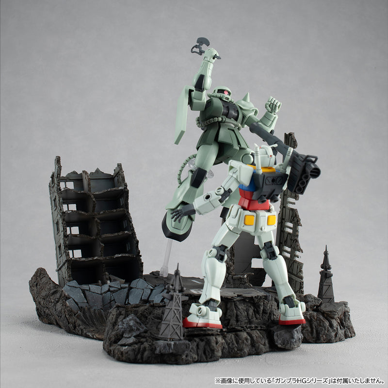 Realistic Model Series MEGAHOUSE Mobile Suit Gundam (For 1／144 HG series) G Structure 【GS02】Ruins at New Yark