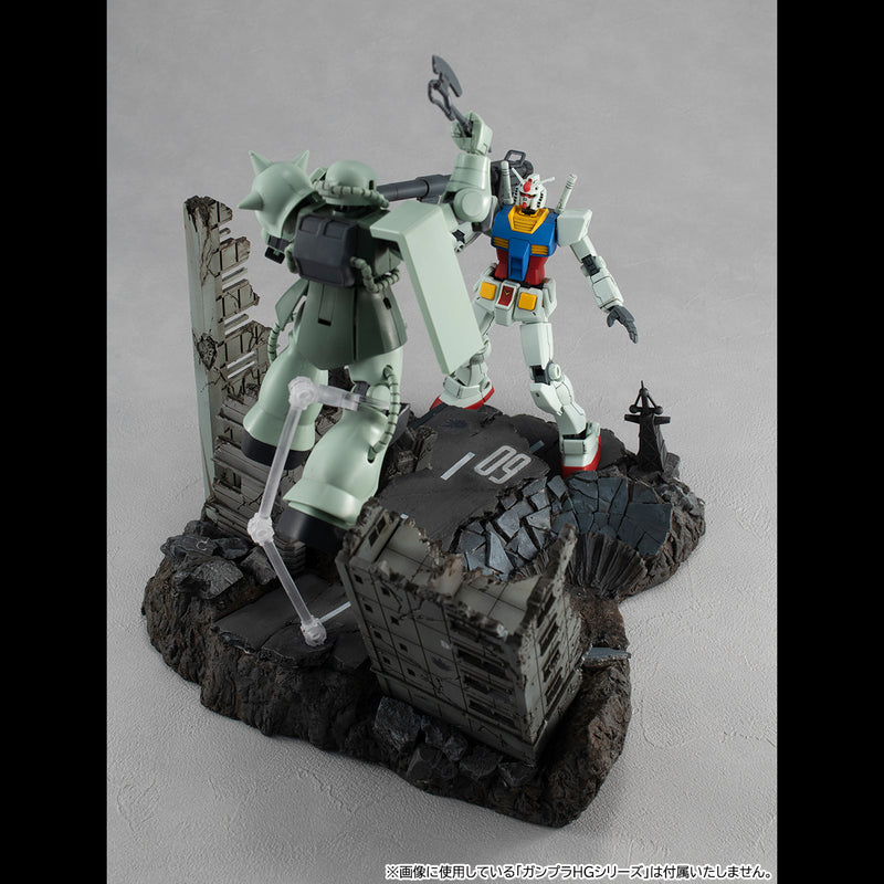 Realistic Model Series MEGAHOUSE Mobile Suit Gundam (For 1／144 HG series) G Structure 【GS02】Ruins at New Yark