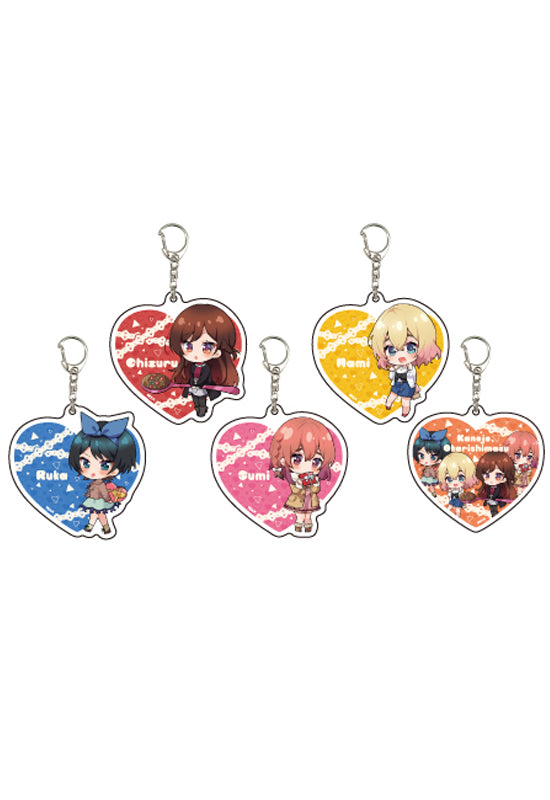 Rent-A-Girlfriend A3 Acrylic Key Chain 04 Valentine Ver. (Mini Character)(Set of 5)