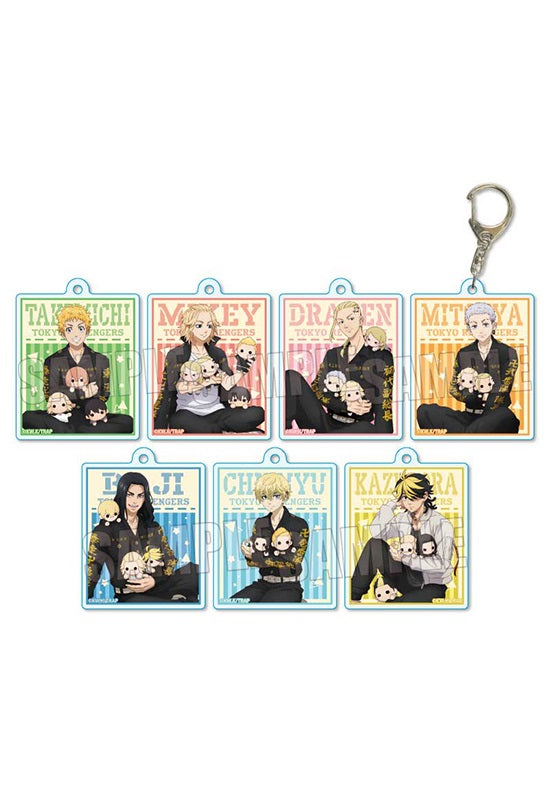 Tokyo Revengers Bell House Trading Acrylic Key Chain GyuGyutto Plush Ver.(1 Random)