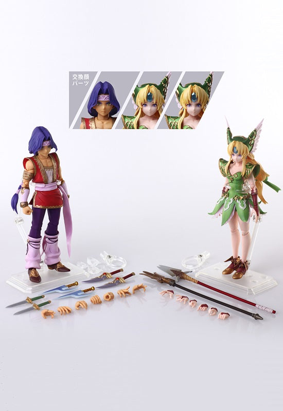 Trials of Mana BRING ARTS™ Square Enix Action Figure HAWKEYE & RIESZ