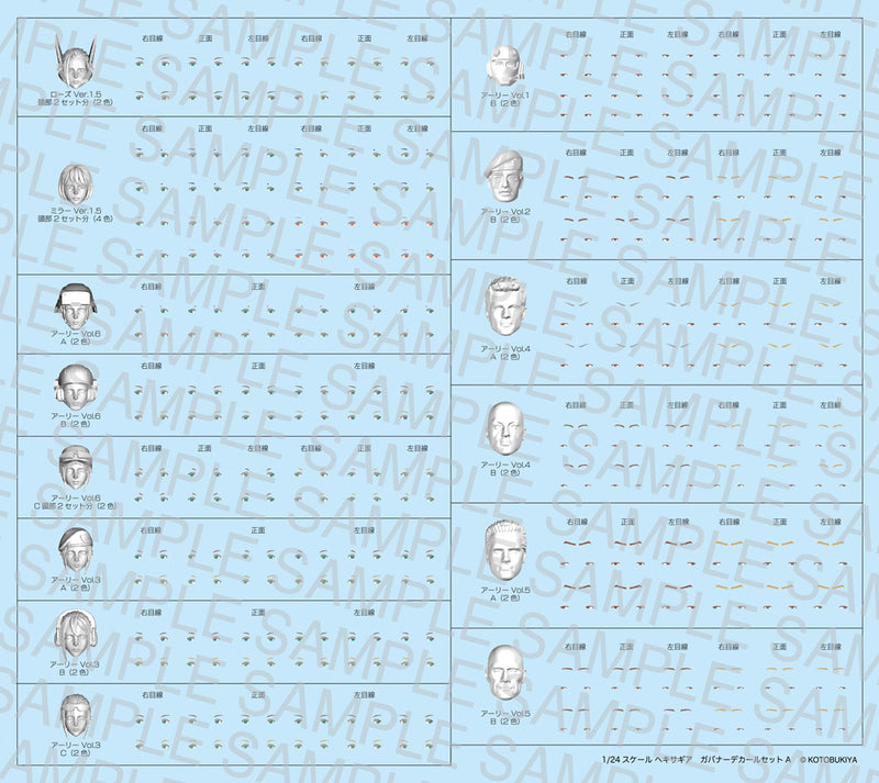 HEXA GEAR Kotobukiya GOVERNOR DECAL SET TYPE-A
