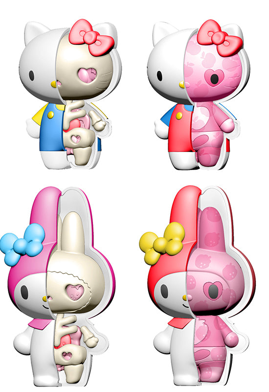 PUZZLE MASCOT KAITAI FANTASY  MEGAHOUSE Hello Kitty & My Melody Assortment  (1 blind)