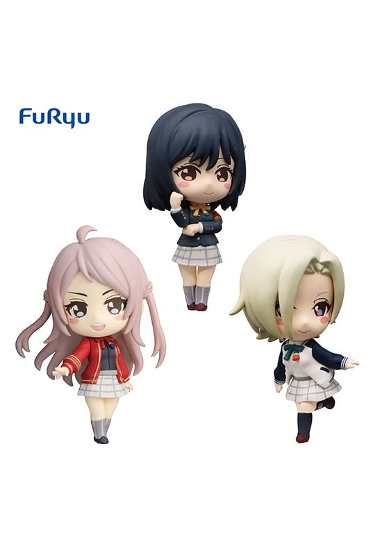 Love Live! Nijigasaki High School Idol Club FURYU Chobirume Figure set SHIORIKO MIFUNE, LANZHE ZHONG, MIA TAYLOR ①