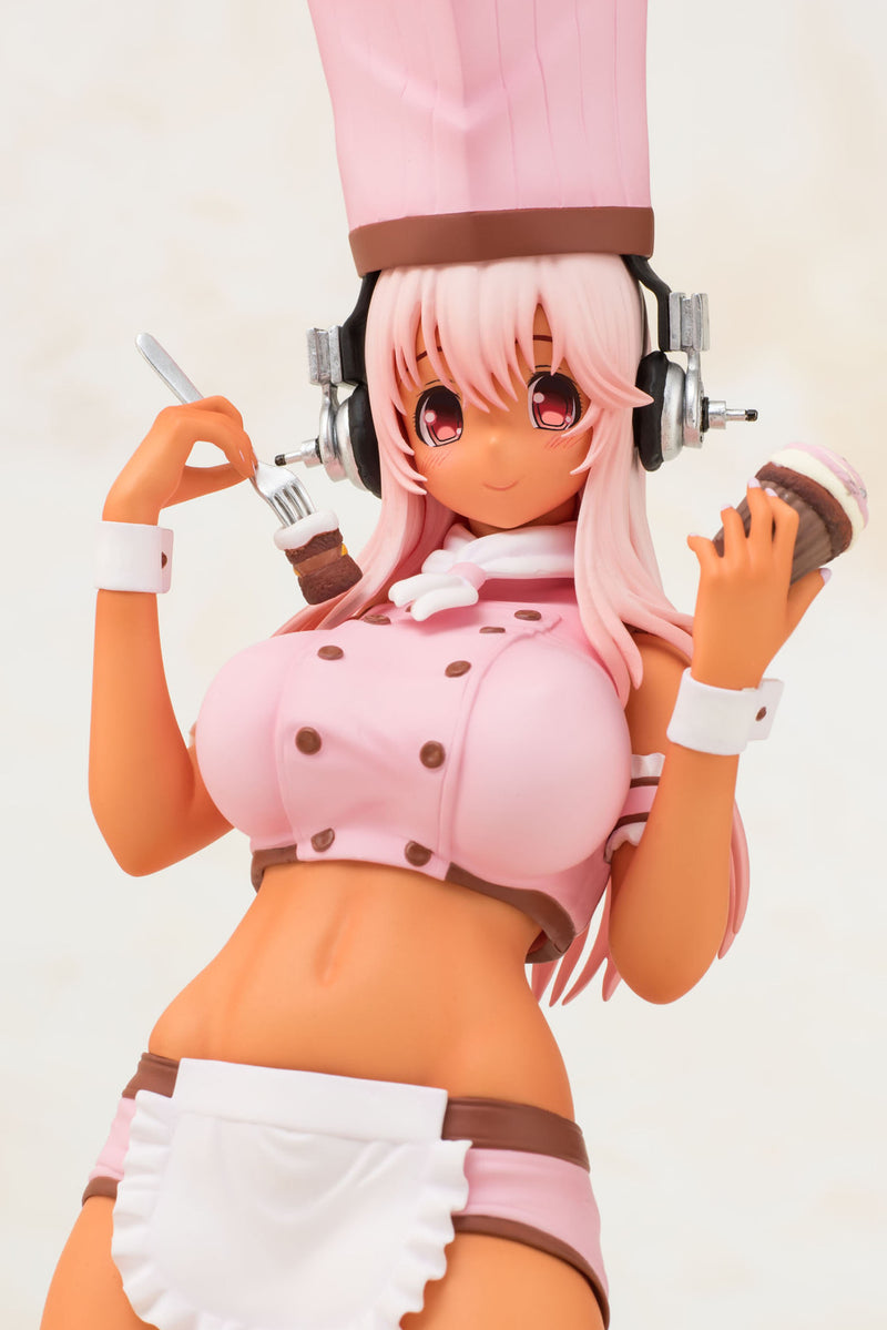 Super Sonico Chara-ani Nama Figure Patissier Strawberry Choco Ver. 1/6 PVC Figure