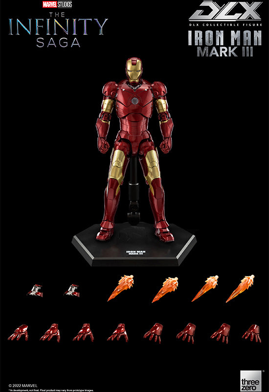 Marvel Studios Infinity Saga Threezero DLX Iron Man Mark 3