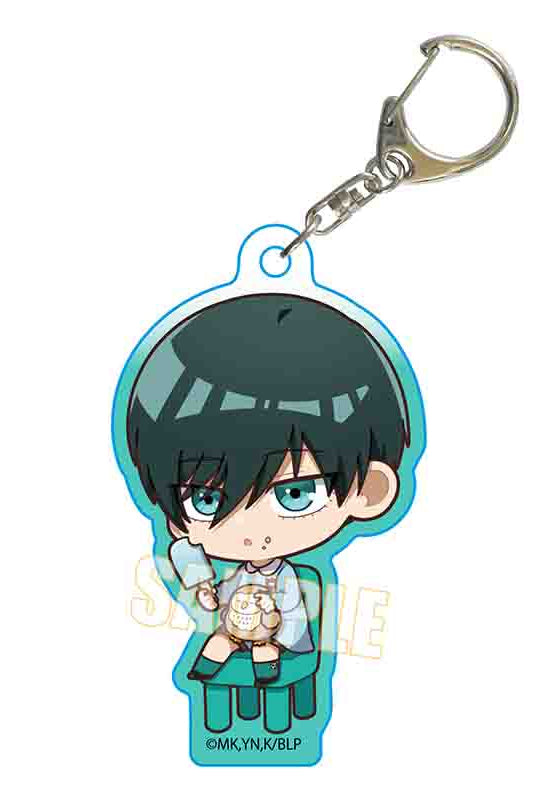 Blue Lock Bell House Acrylic Key Chain Itoshi Rin Kindergarten Ver.