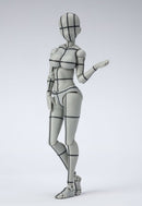 Bandai S.H.Figuarts Body-chan -Kentaro Yabuki- Wire Frame (Gray Color Ver.)