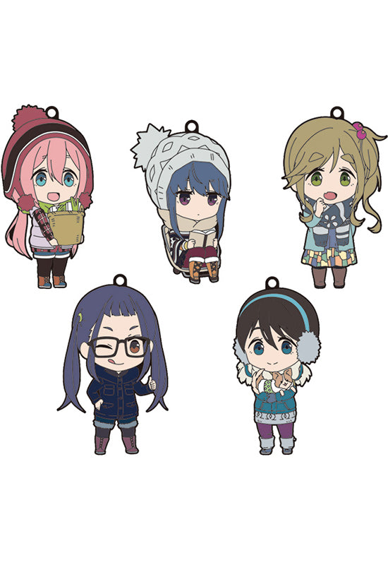 Yuru Camp Laid-Back Camp GOOD SMILE COMPANY Nendoroid Plus Collectible Rubber Keychains (Set of 5 Characters)