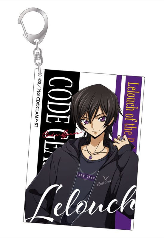 Code Geass Lelouch of the Rebellion Algernon Product Snap Style Acrylic Key Chain Lelouch
