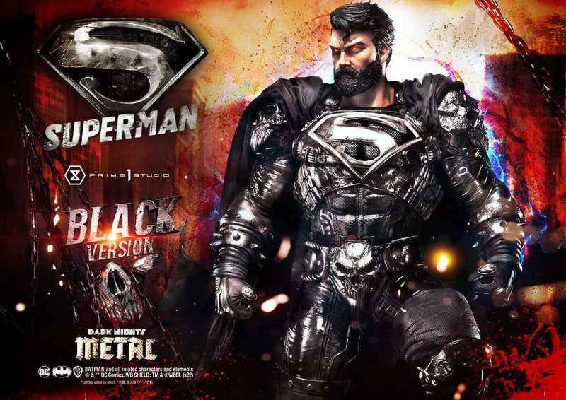 SUPERMAN Prime 1 Studio BLACK VERSION (DARK NIGHTS: METAL)