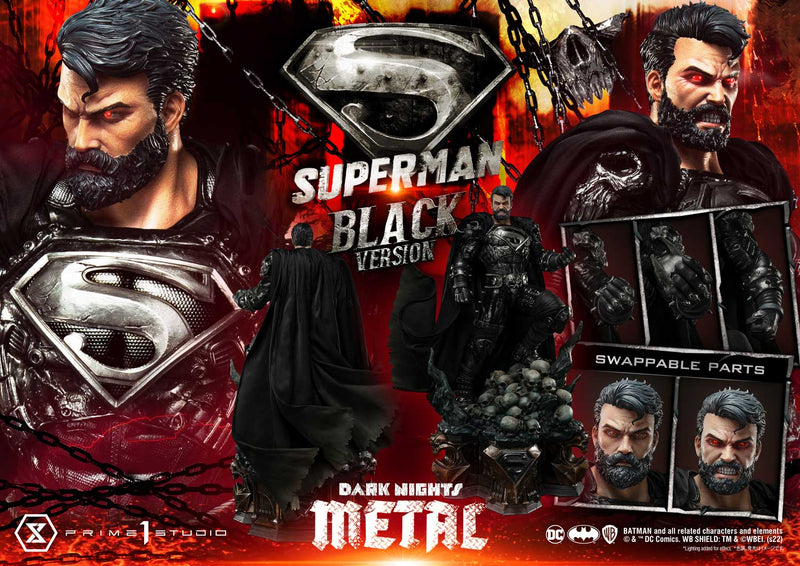 SUPERMAN Prime 1 Studio BLACK VERSION (DARK NIGHTS: METAL)
