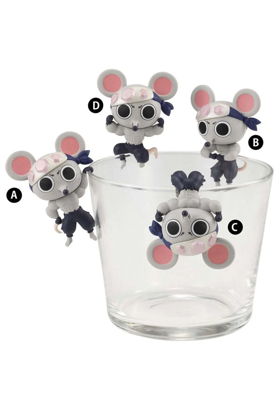 Demon Slayer: Kimetsu no Yaiba FuRyu Chokotto Hikkake Figure Petit MUKI MUKI MOUSE set