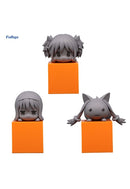 PUELLA MAGI MADOKA MAGICA FURYU Hikkake Figure Madoka Kaname, Homura Akemi, Kyubey set