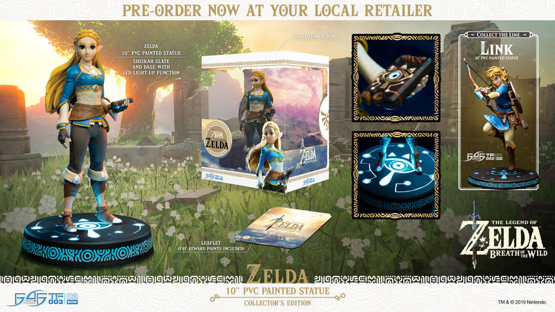 The Legend of Zelda: Breath of the Wild First 4 Figures Zelda PVC Statue Collector's Edition