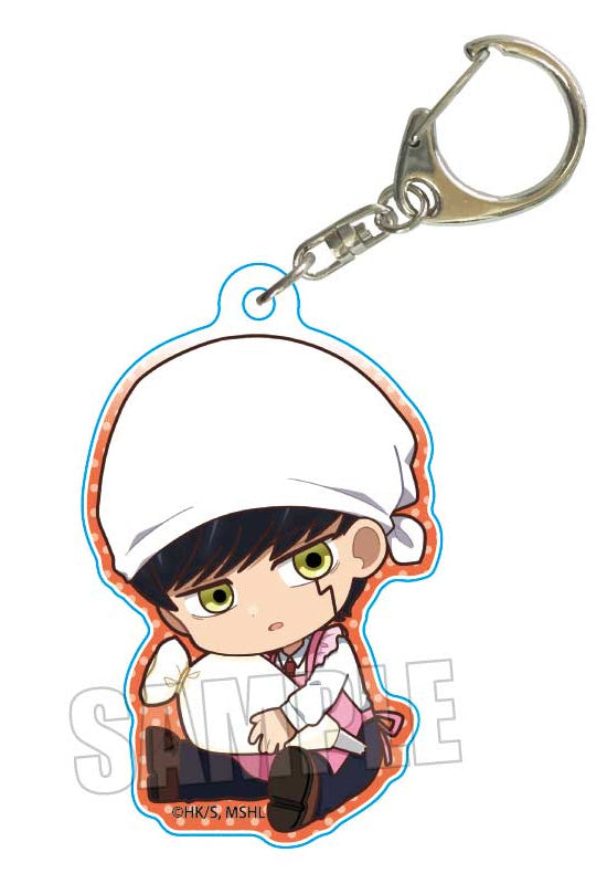 Mashle: Magic and Muscles Bell House GyuGyutto Acrylic Key Chain Mash Burnedead (Apron)