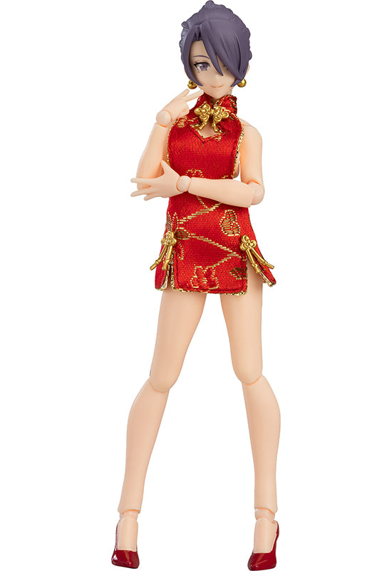 569 figma Styles figma Female Body (Mika) with Mini Skirt Chinese Dress Outfit