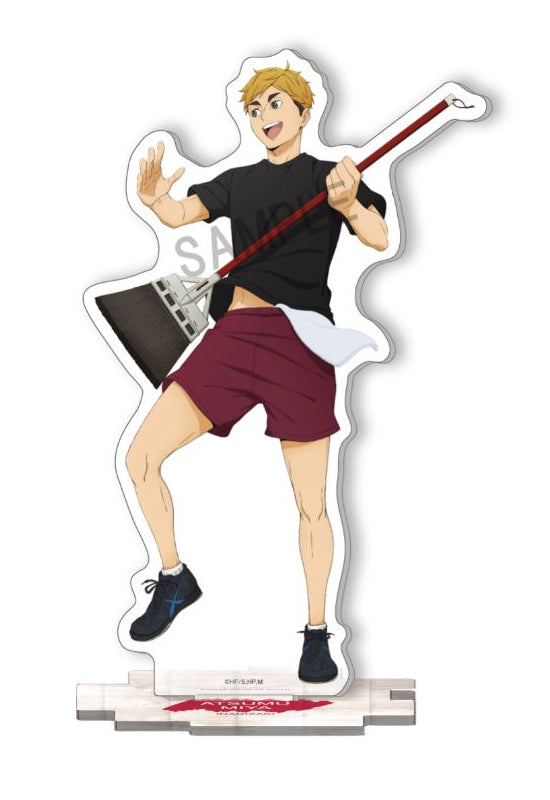 Haikyu!! Takaratomy Arts Cleaning Acrylic Stand Miya Atsumu