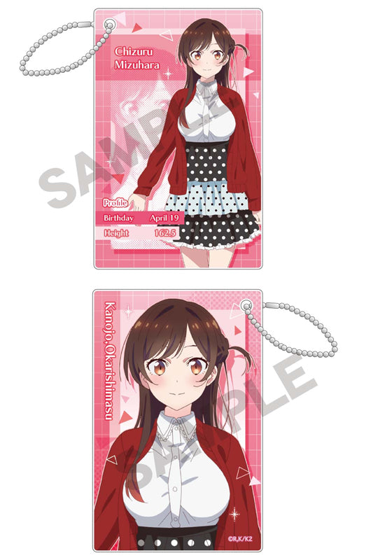 Rent-A-Girlfriend Crux Profile Card Key Chain Mizuhara Chizuru