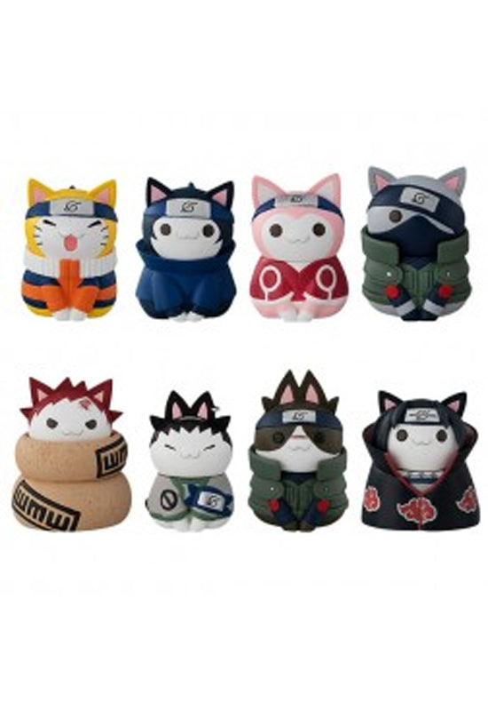 NARUTO NYARUTO! MEGAHOUSE CATS of KONOHA VILLAGE (Set of 8 Characters)