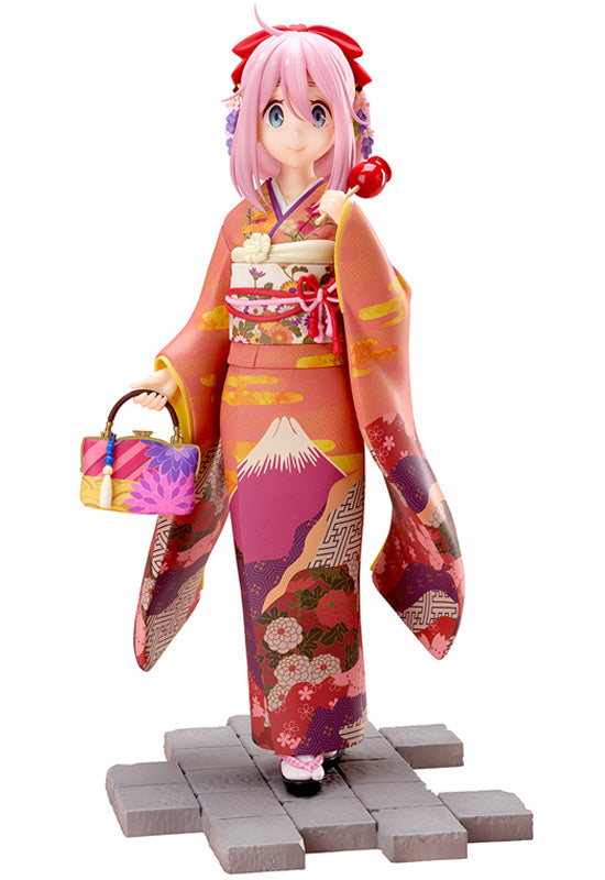 Yuru Camp FURYU Corporation Yuru Camp Nadeshiko Kagamihara Furisode ver. 1/7 Scale Figure