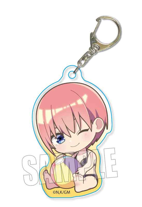 The Quintessential Quintuplets Movie Bell House GyuGyutto Acrylic Key Chain Nakano Ichika (Swimwear)