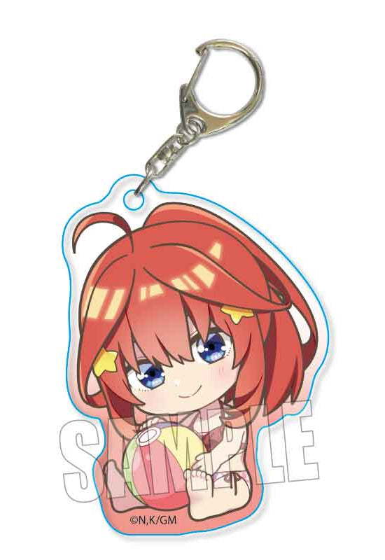 The Quintessential Quintuplets Movie Bell House GyuGyutto Acrylic Key Chain Nakano Itsuki (Swimwear)
