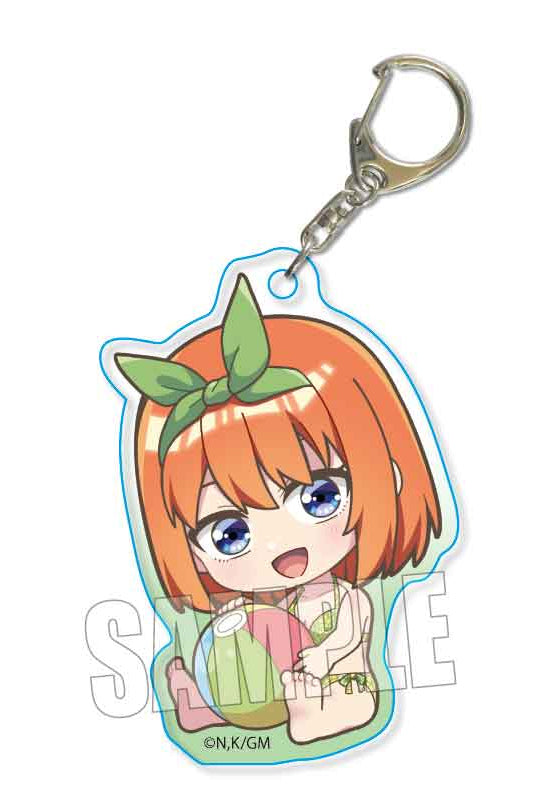 The Quintessential Quintuplets Movie Bell House GyuGyutto Acrylic Key Chain Nakano Yotsuba (Swimwear)