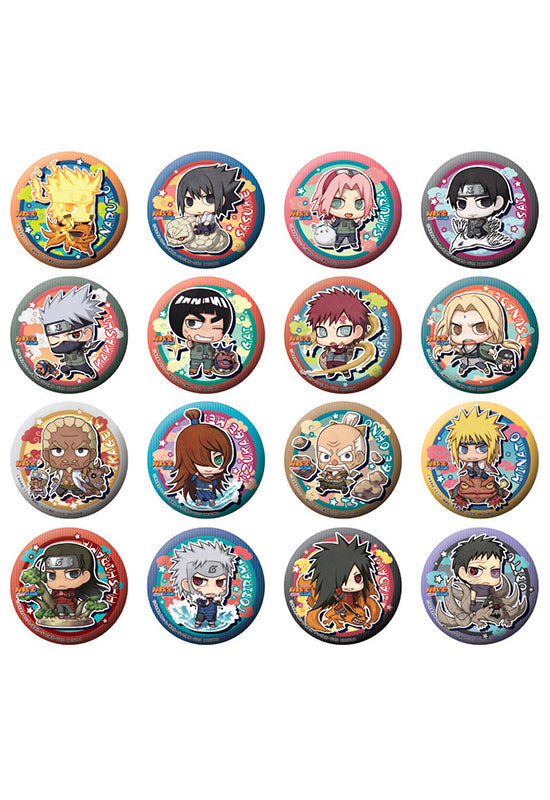 Naruto Ninkaitaisen MEGAHOUSE Metal Badge Collection (repeat) (Boxset of 16)