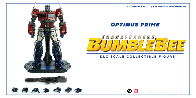 TRANSFORMERS BUMBLEBEE Hasbro x ThreeA OPTIMUS PRIME DLX Scale Collectible Series