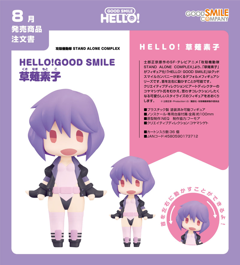 GHOST IN THE SHELL STAND ALONE COMPLEX HELLO! GOOD SMILE Motoko Kusanagi