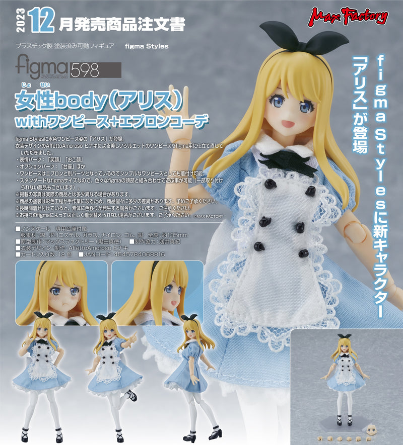 598 figma Female Body (Alice) with Dress + Apron Outfit