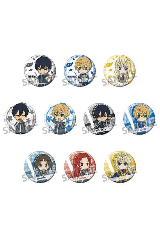 SWORD ART ONLINE ALICIZATION HOBBY STOCK Pikuriru! SWORD ART ONLINE ALICIZATION Trading Can Badge (Set of 10 Characters)