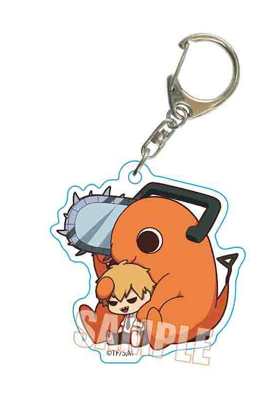 Chainsaw Man Bell House GyuGyutto Acrylic Key Chain Pochita