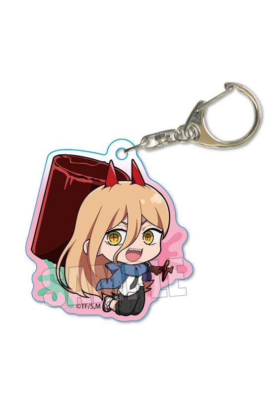Chainsaw Man Bell House Action Series Acrylic Key Chain Power