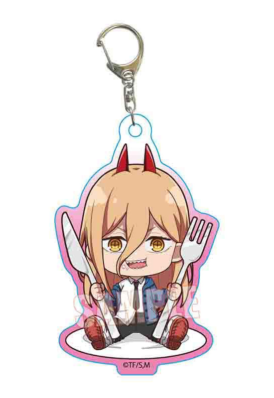 Chainsaw Man Bell House Gochi Chara Acrylic Key Chain Power