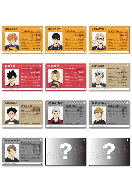 Haikyu!! Takaratomy Arts Profile Card Key Chain (Box of 12)