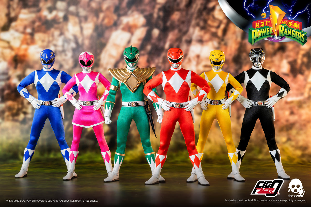 Mighty Morphin Power Rangers threezero 1/6 Core Rangers+Green Ranger S