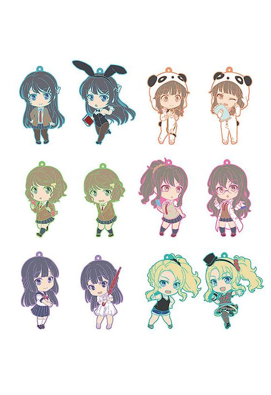 Rascal Does Not Dream of Bunny Girl Senpai Good Smile Company Nendoroid Plus Collectible Keychains (Set of 12 Characters)