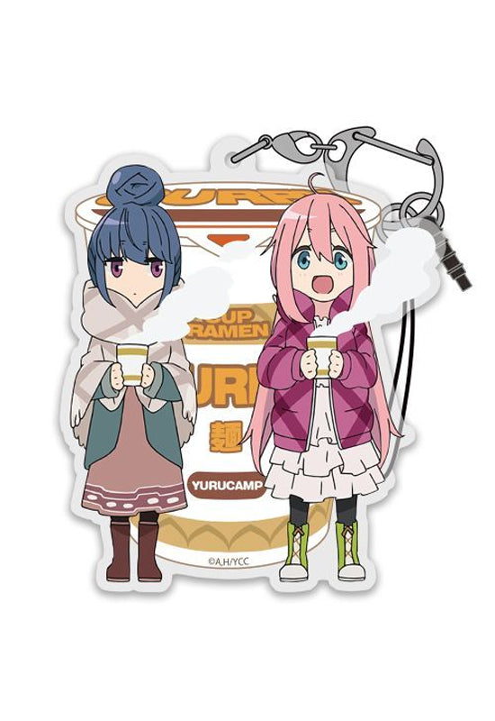 Yurucamp Cospa Rin & Nadeshiko Curry Noodles Acrylic Multi Key Chain