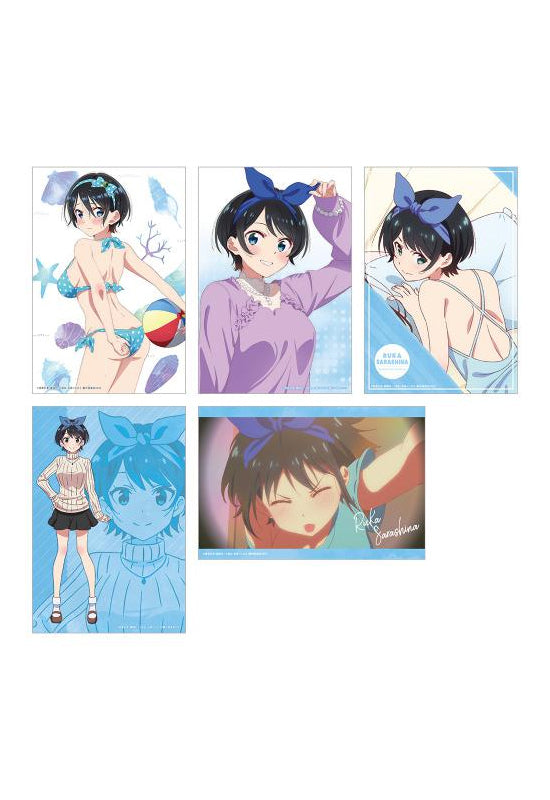 Rent-A-Girlfriend KADOKAWA Swimsuit and Girlfriend Illustration Cards (Set of 5) Ruka Sarashina A