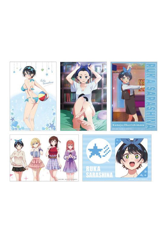 Rent-A-Girlfriend KADOKAWA Swimsuit and Girlfriend Illustration Cards (Set of 5) Ruka Sarashina B
