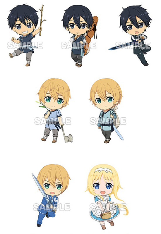 Sword Art Online: Alicization Good Smile Company SAO-A Nendoroid Plus Collectible Keychains (Set of 7 Characters)