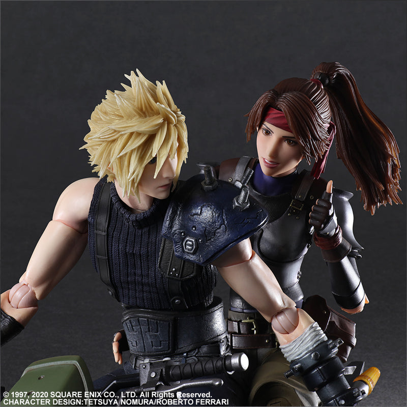 FINAL FANTASY VII REMAKE Square Enix PLAY ARTS KAI JESSIE, CLOUD & MOTORCYCLE SET