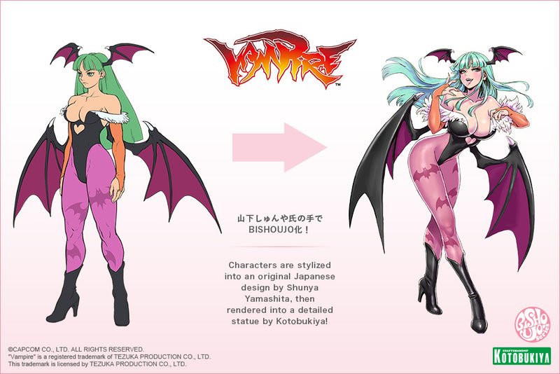 DARKSTALKERS Kotobukiya MORRIGAN BISHOUJO STATUE