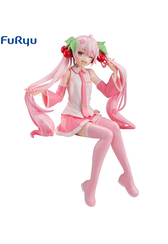 Hatsune Miku FURYU Noodle Stopper Figure Sakura Miku Wink ver.
