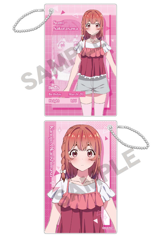 Rent-A-Girlfriend Crux Profile Card Key Chain Sakurasawa Sumi