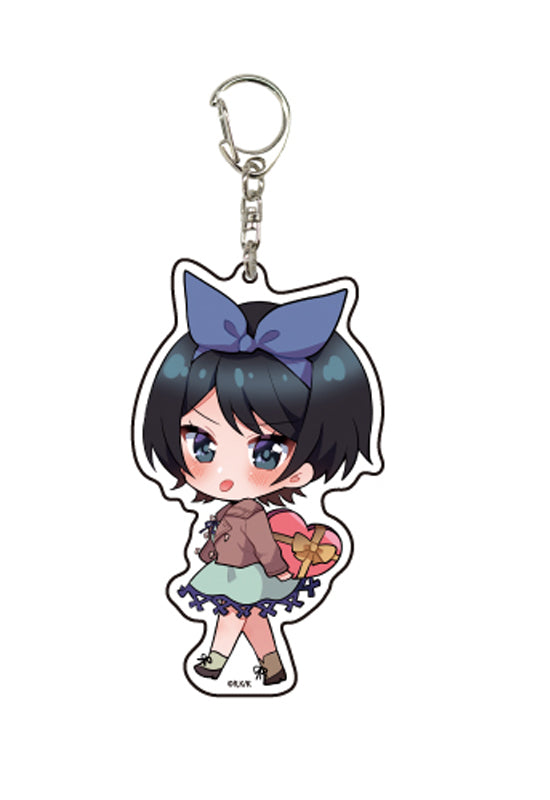 Rent-A-Girlfriend A3 Deka Acrylic Key Chain 03 Sarashina Ruka Valentine Ver. (Mini Character)